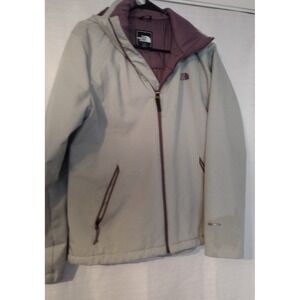 North Face Women's DryVent Jacket–Size Large, Gray & Purple Hooded Zip Coat